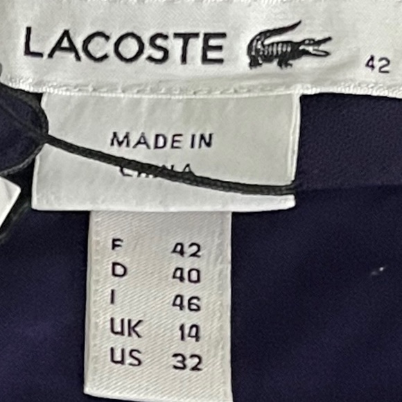 Lacoste mini skirt New with tags . Purple & Black. Size 32 US - Picture 8 of 10